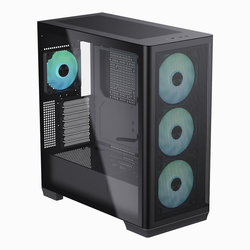 Компьютерный корпус Aerocool APNX C1-R BK без Б/П (C1-R-BK-v1)