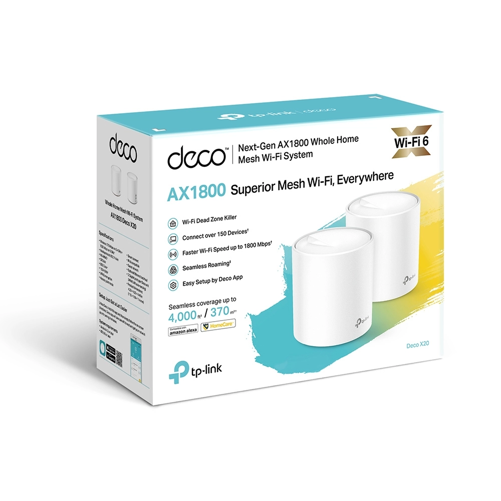 Домашняя Mesh Wi-Fi система GbE AX3000 Tp-Link Deco X60 (2-pack) (Deco X60(2-pack)(EU))