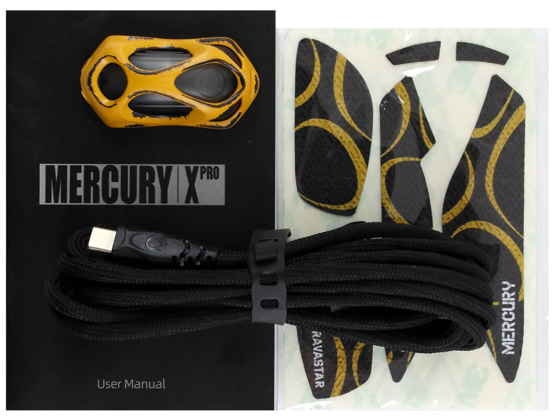 Мышь GravaStar Mercury X Pro 8K, Yellow (GS X PRO_YLW)