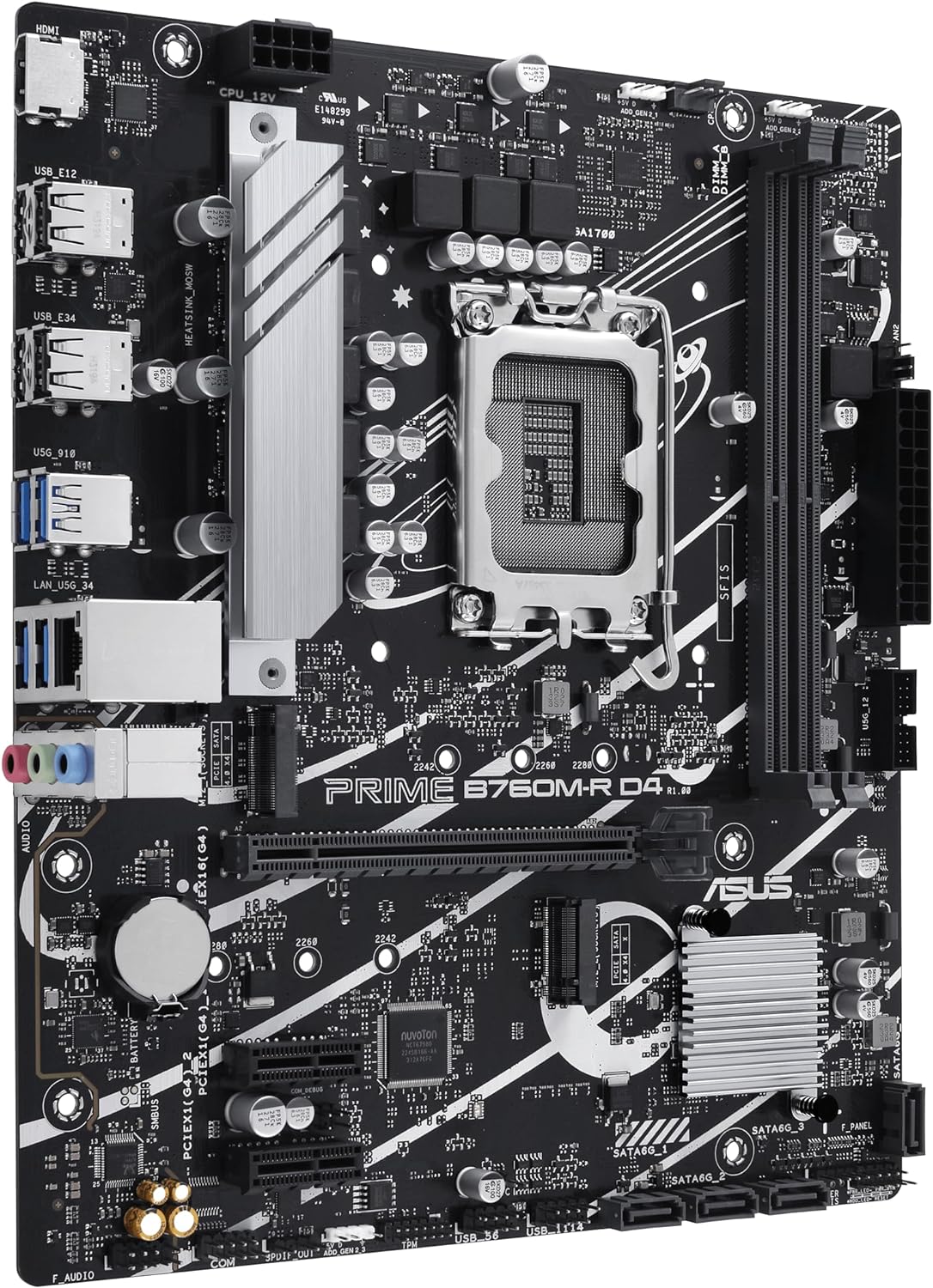 Материнская плата Asus Prime B760M-R D4  (90MB1HA0-M0EAY0)