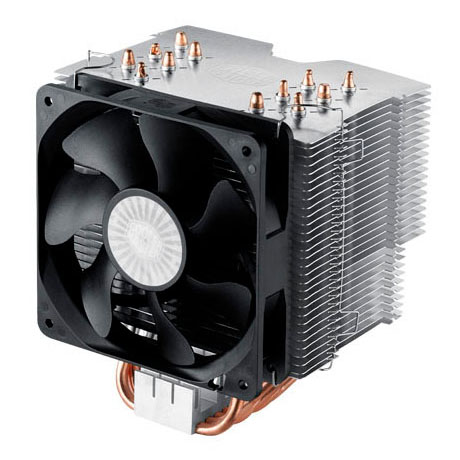 Вентилятор для CPU CoolerMaster Hyper 612 Ver.2 Intel&AMD 4-pin(PWM) 800-1300RPM 20dBA(Max) LGA1151/1150/1155/2066/2011-v3/2011/AM3+/AM2+ RR-H6V2-13PK-R1 (RR-H6V2-13PK-R1)