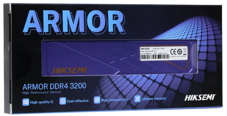 Оперативная память Hiksemi (Hikvision) Armor, DDR4 8 GB 3200MHz Purple (HSC408U32Z2 8G)