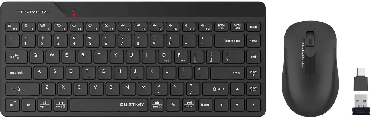 Клавиатура+мышь беспроводная A4tech Fstyler FG2200 Air 2 (FG2200 Air 2 Black)