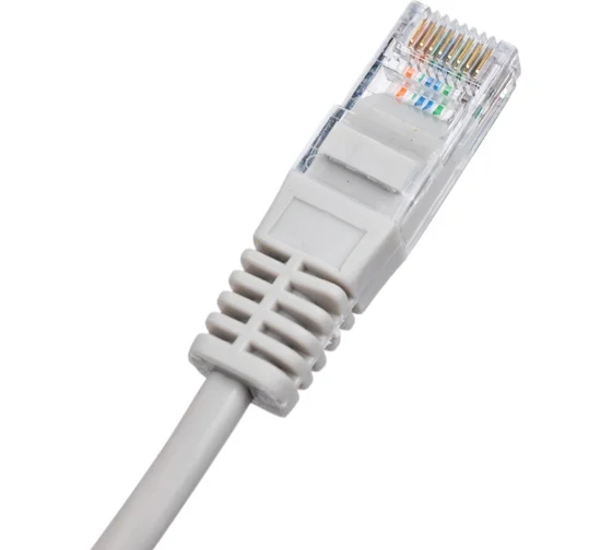 Патч-корд UTP, Кат.5е, 5м, NETLAN, 4 пары, серый, упак. 10шт (EC-PC4UD55B-BC-PVC-050-GY)