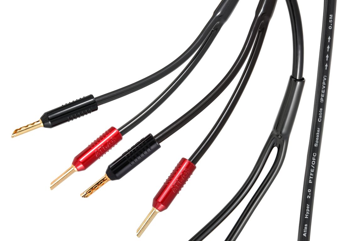 Кабель акустический разъемы Банан Atlas Hyper Achromatic Speaker Z 2.0, 3.0м (5056453527439)