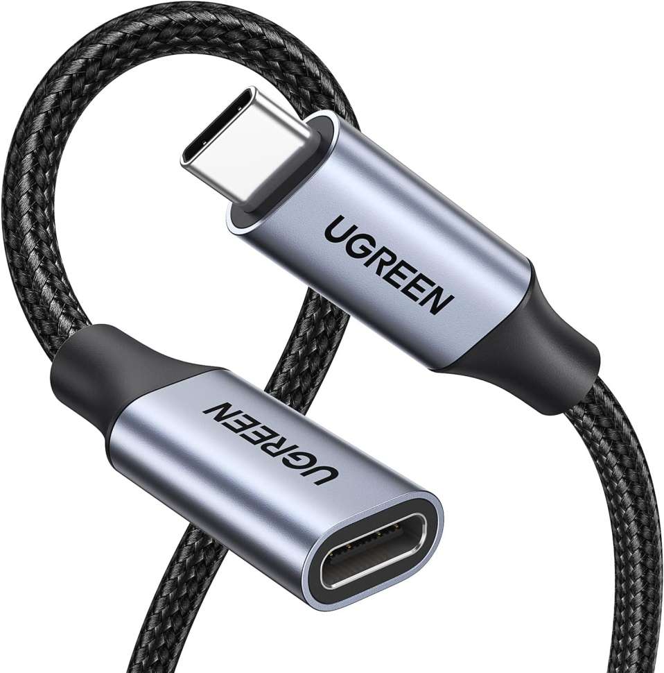 Кабель USB(m) C 3.1 Gen2- USB(f) C, 0.5m. удлинитель US372 (80810)