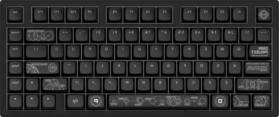 Клавиатура Dark Project ALU81A Terra Nova Black (DPKB_NOVA_81_ANSI_BLACK_UA)