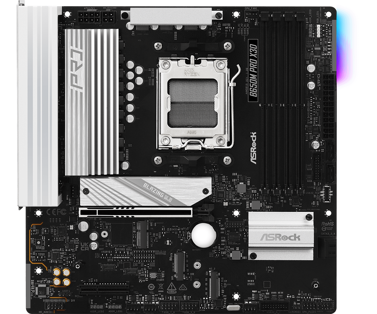 Материнская плата ASRock B650M PRO X3D (90-MXBSP0-A0UAYZ)