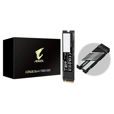 Твердотельный накопитель SSD Gigabyte Aorus Gen4 7300 2TB (AG4732TB)