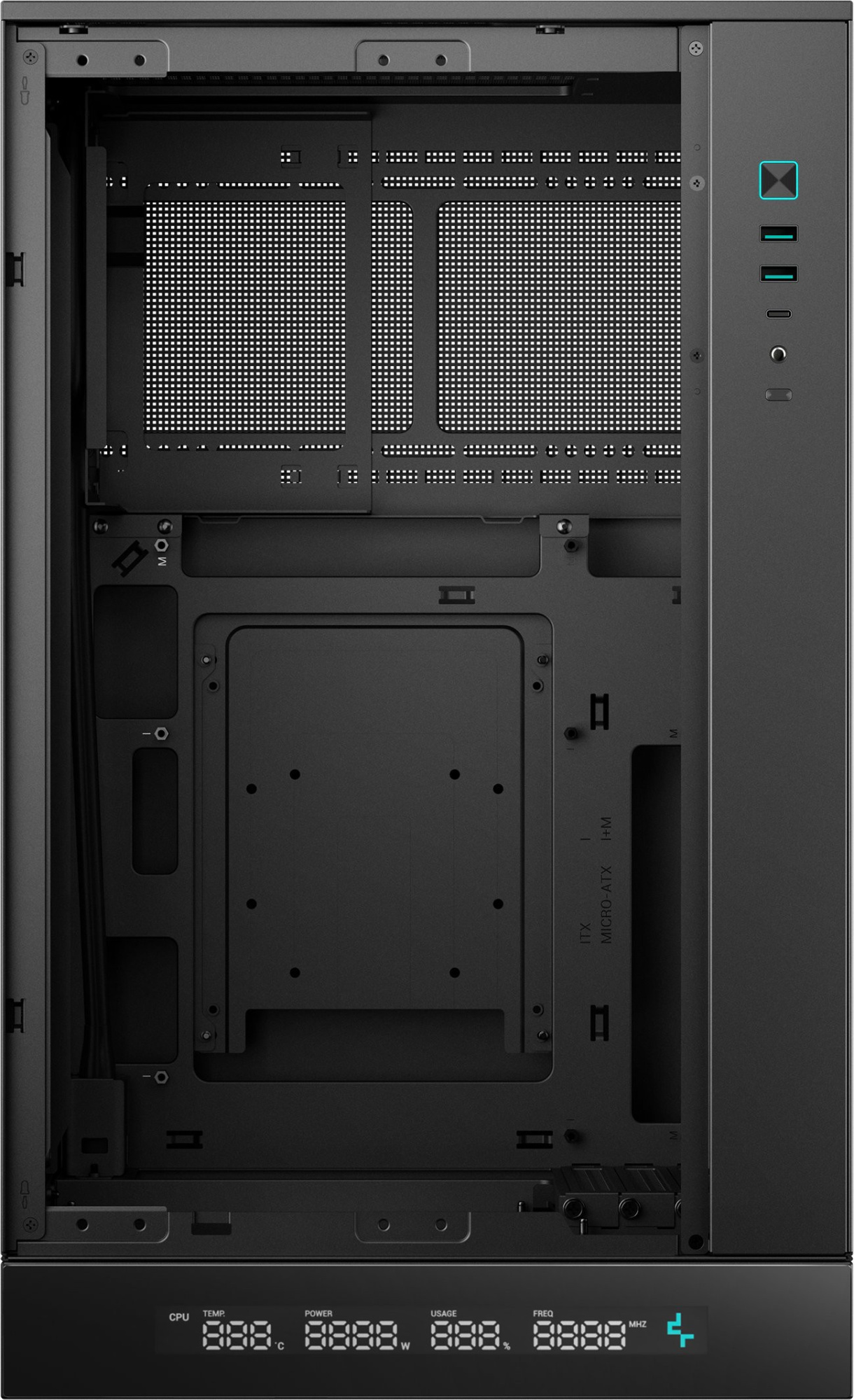 Компьютерный корпус Deepcool CH270 DIGITAL (R-CH270-BKNDM0-G-1)