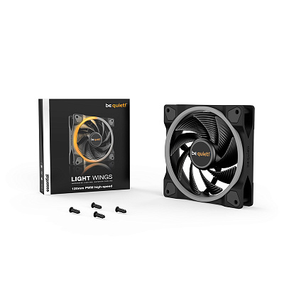 Вентилятор для компьютерного корпуса Bequiet! Light Wings 120mm PWM high-speed ARGB (BL073)
