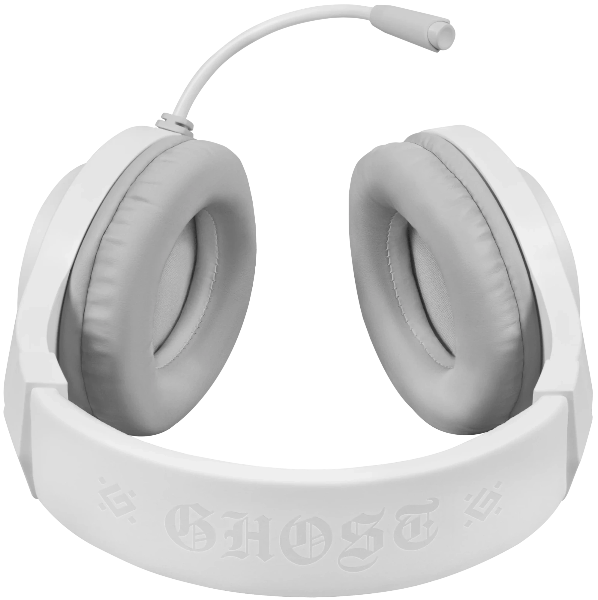 Игровая гарнитура Defender Ghost LED белый, LED, провод 1.8м (64605)