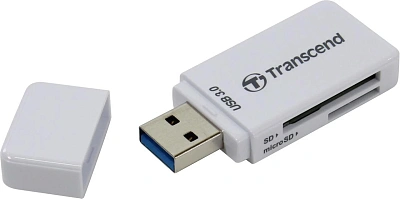 Картридер Transcend TS-RDF5W, USB3.0 SD/microSD белый (TS-RDF5W)