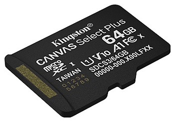 Карта памяти MicroSD 64GB Class 10 UHS-I Kingston SDCS3/64GB (SDCS3/64GBSP)