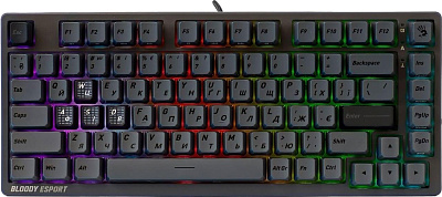 Клавиатура A4Tech Bloody MS76, MS Magnetic Switch - Iron Grey (MS76 IRON GREY)