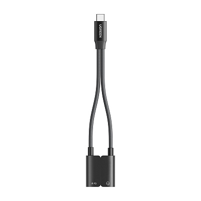 Кабель-разветвитель Ugreen CM821, USB-C - 2*USB-C, для наушников и зарядного устройства (45800)