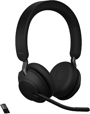 Гарнитура телефонная Jabra Evolve2 65, Link380c MS Stereo Black (26599-999-899)