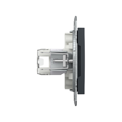Розетка компьютерная SE EPH4300171 Asfora RJ45 кат. 5е механизм антрацит (EPH4300171)