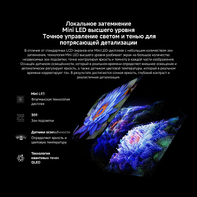 Смарт телевизор Xiaomi S Mini LED 2026 55" (L55MC-SRU)