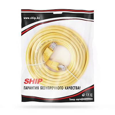 Патч Корд SHIP Cat.5e FTP LSZH RJ-45 10 м S4025YL1000-P (S4025YL1000-P)