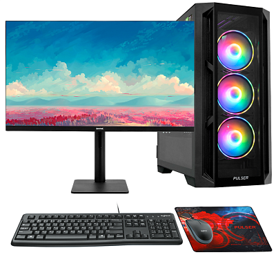 Системный блок PULSER Advanced 367M + Монитор 27" Sanc M2753FVF + Клавиатура мышь  (Advanced 367M)