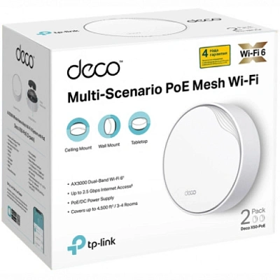 Домашняя Mesh Wi-Fi система GbE AX3000 Tp-Link Deco X50 (Deco X50(3-pack)(EU))