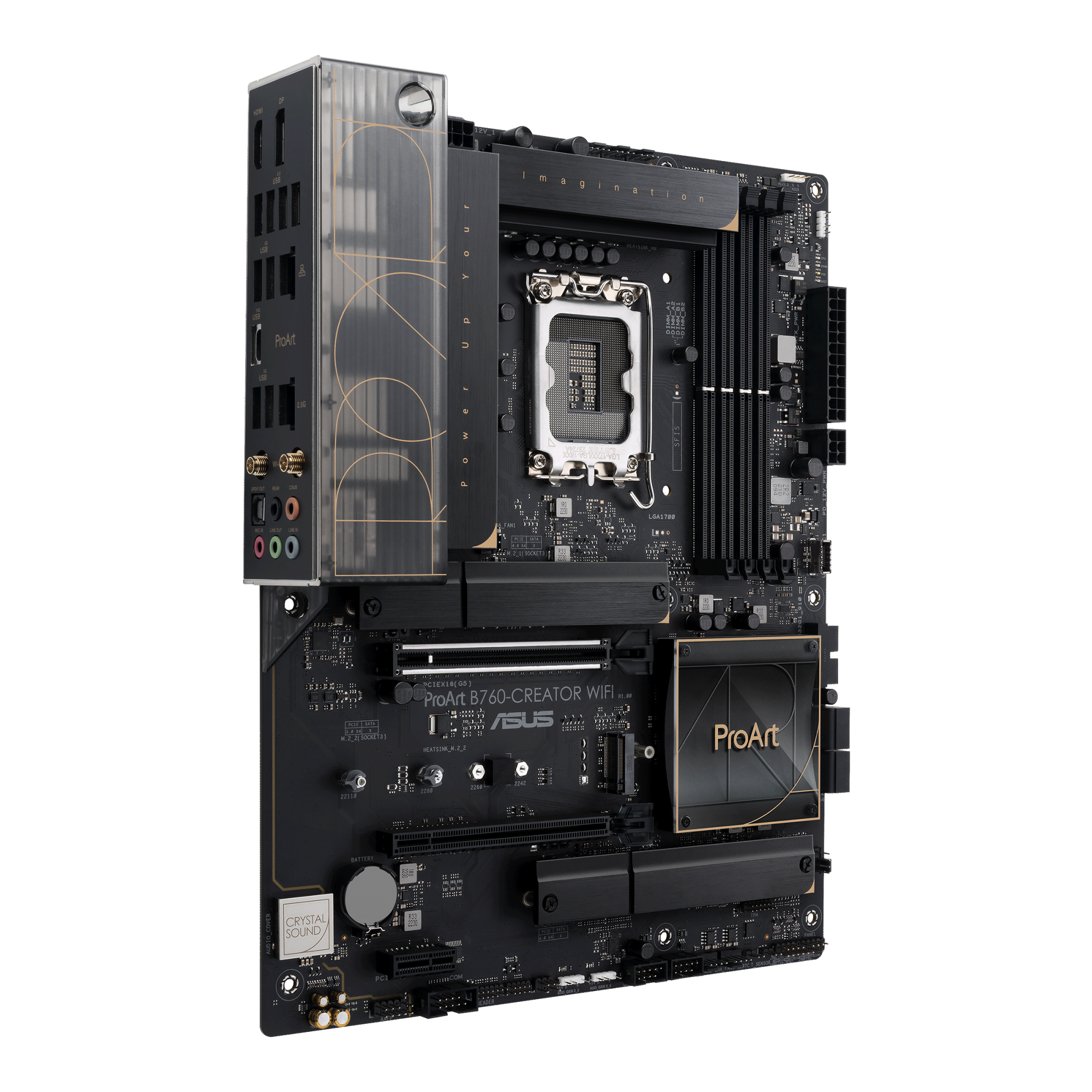 Материнская плата ASUS PROART B760-CREATOR WIFI, LGA1700, 4xDDR4, ATX (PROART B760-CREATOR WIFI)