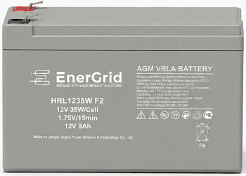 Аккумулятор EnerGrid HRL1235W F2, 12В 9Ач (EnerGrid HRL1235W F2)
