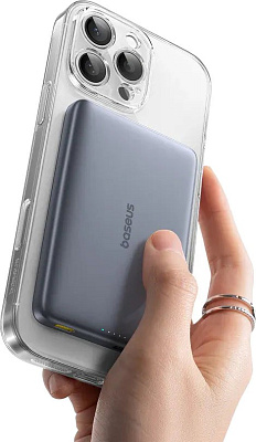 Портативный внешний аккумулятор Baseus PicoGo AM41 Ultra-Slim, 10000mAh 27W - Grey (E0027200)