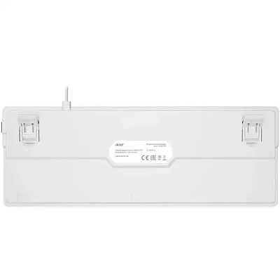 Клавиатура Acer OKW304 белый USB (ZL.KBDCC.01V)