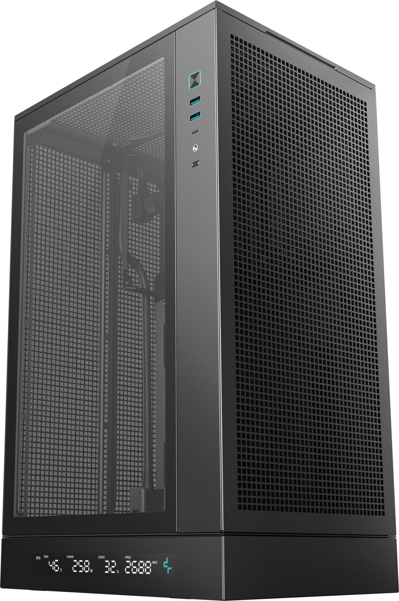Компьютерный корпус Deepcool CH270 DIGITAL (R-CH270-BKNDM0-G-1)