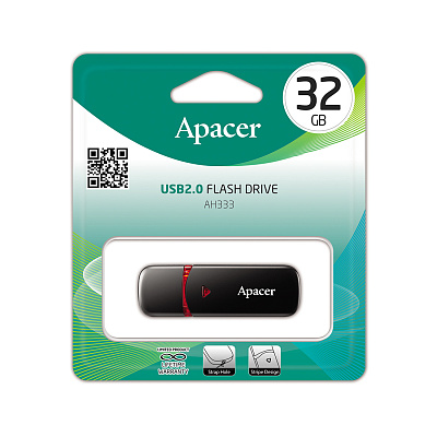USB флеш-накопитель Apacer AH333 32GB Чёрный (AP32GAH333B-1)