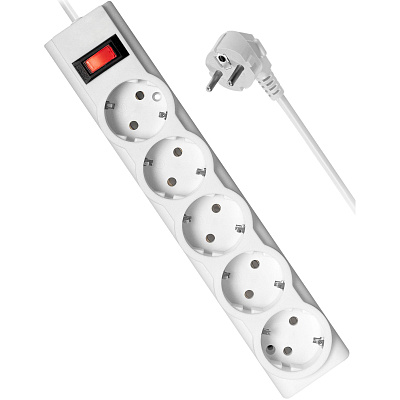 Сетевой фильтр Defender ILS 355, 5 розеток, 5м, White (99355)