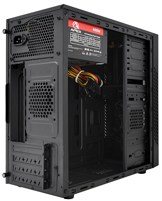 Компьютерный корпус APEX V03, black с Б/П 400W (APEX-V03)