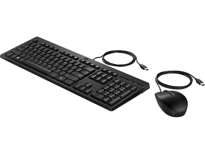 Проводная мышь и клавиатура HP 225, комплект (AX2Y7AA)