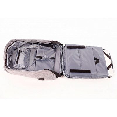 Рюкзак для ноутбука 15.6" Continent BP-500, Black-Gray, Полиэстер/Нейлон (BP-500)