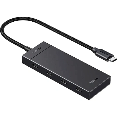 USB-хаб Ugreen CM806 USB 3.2 Type-C to 4хType-C 3.2 Black (35584)