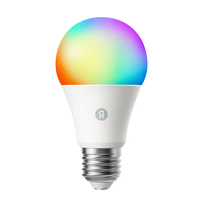 Умная лампочка Яндекс, Е27, 1300 Лм, RGB, работает с Алисой, Matter over WiFi (YNDX-00553)