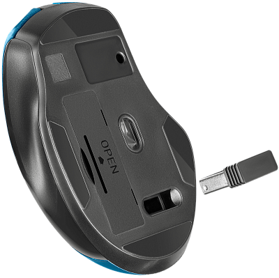 Мышь беспроводная Defender Prime MB-053 бирюзовый (52054)