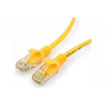 Патч-корд UTP Cablexpert, кат. 5e, 0.5м, жёлтый (PP10-0.5M/Y)