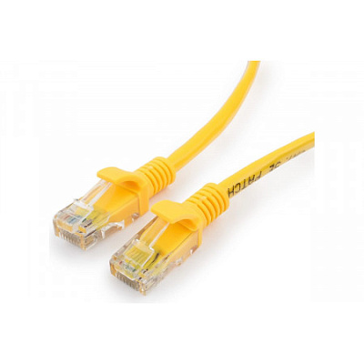 Патч-корд UTP Cablexpert, кат. 5e, 0.5м, жёлтый (PP10-0.5M/Y)