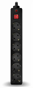 Сетевой фильтр Sven Optima New, 3.0м, Black (OPTIMA 3.0 M BLACK)