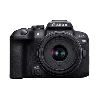 Цифровой фотоаппарат CANON EOS R10 + RF-S 18-45 mm IS STM Black (5331C047)