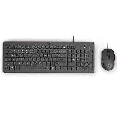 Проводные клавиатура+мышь HP 100 240J7AA, HP 150 Wired Mouse (240J7AA)