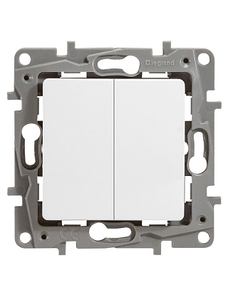Legrand 672202 Выкл 2кл БЕЛ ETIKA (672202)
