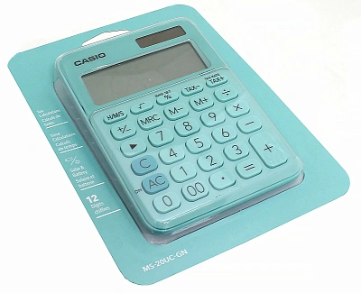 Калькулятор настольный CASIO MS-20UC-GN-W-EC (MS-20UC-GN-W-EC)
