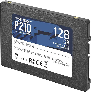 Твердотельный накопитель SSD 128 Gb SATA 6Gb/s Patriot P210 P210S128G25 2.5" 3D TLC (P210S128G25)