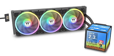 Кулер с водяным охлаждением Thermaltake MINECUBE 360 Ultra - Black (CL-W481-PL12SW-A)
