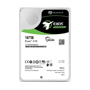 Жёсткий диск HDD 18 Tb SATA 6Gb/s Seagate Exos X18 (ST18000NM001J)
