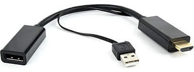 Конвертер HDMI Cablexpert, black (DSC-HDMI-DP)